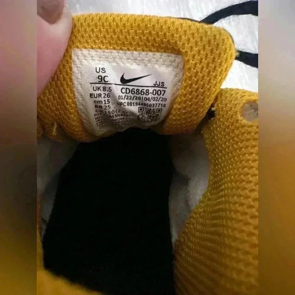 Nike Air Max 90 Toddler Shoes Black Pink White Yellow TD 9C CD6868 007 - Picture 6 of 6